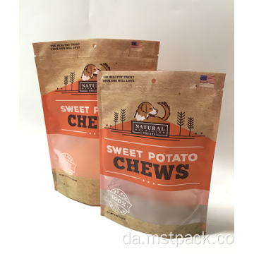 Plast Stand Up Matt Coating Chips Packaging Bag